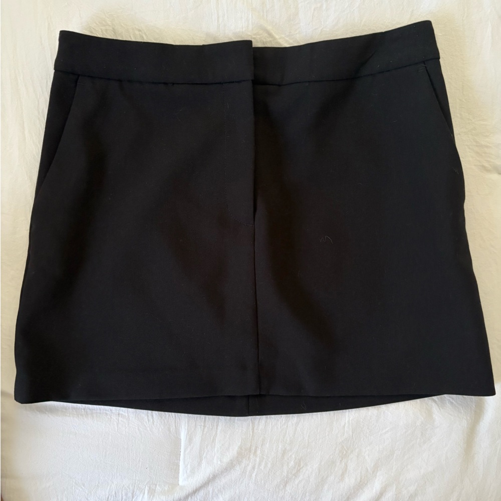 Black mini skirt